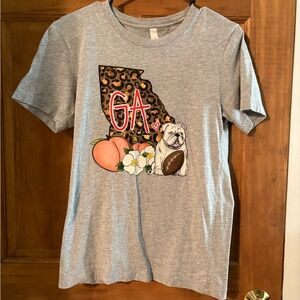 Bella Canvas Gray Georgia Graphic Tee
